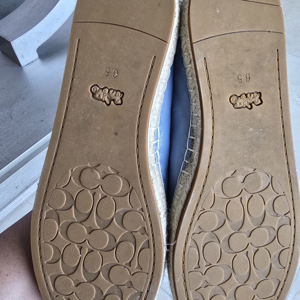 Coach Women's Blue and Dark Blue Espadrilles - Picture 7 of 7